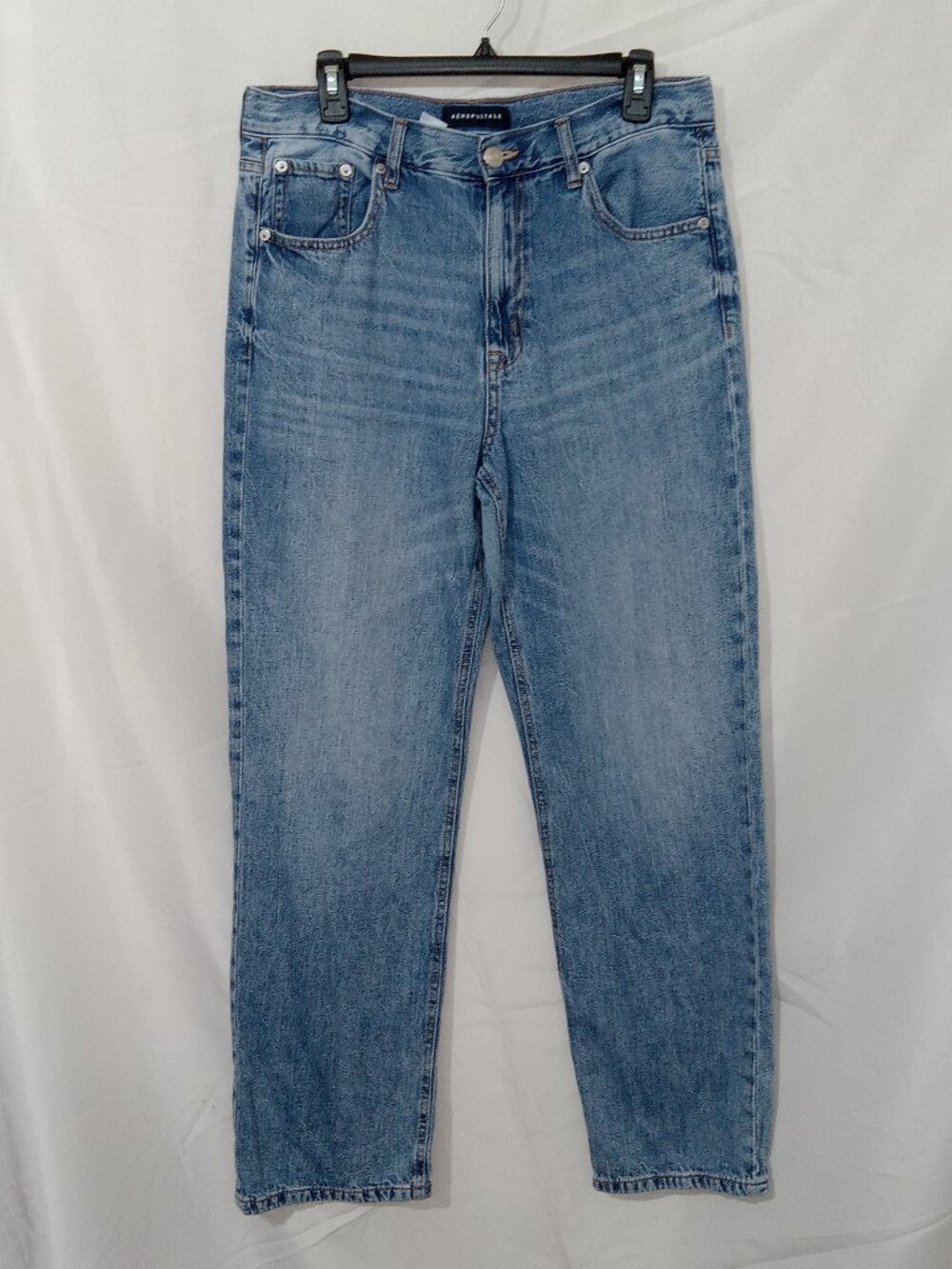 AEROPOSTALE 90s Baggy Jeans Women’s Size 10 Super High Rise Light Wash Denim